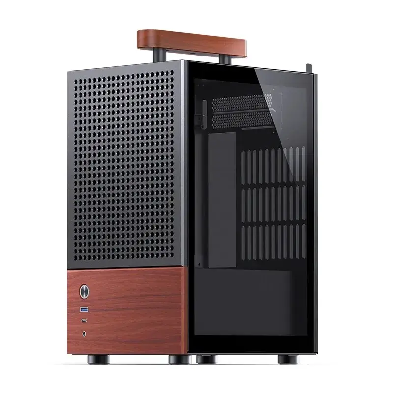 PC-kotelo Jonsbo T6, Mini-Tower, Mini-ITX, musta