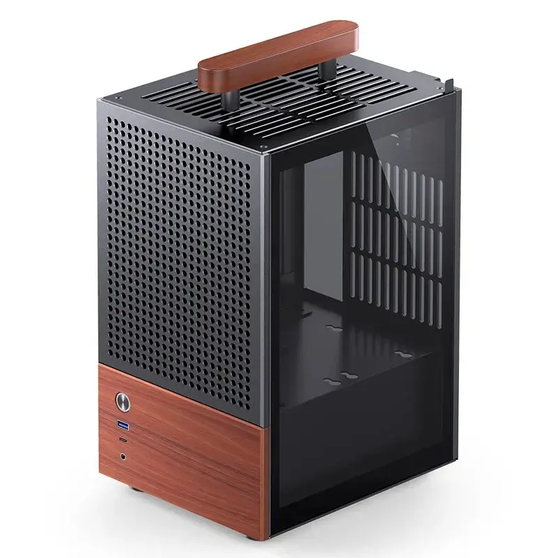 PC-kotelo Jonsbo T6, Mini-Tower, Mini-ITX, musta
