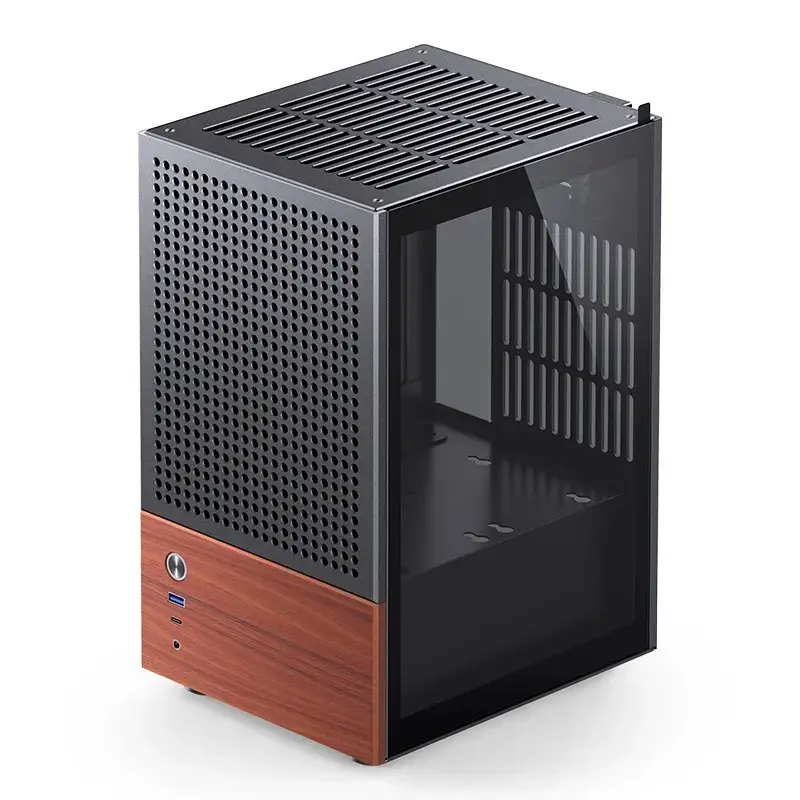 PC-kotelo Jonsbo T6, Mini-Tower, Mini-ITX, musta