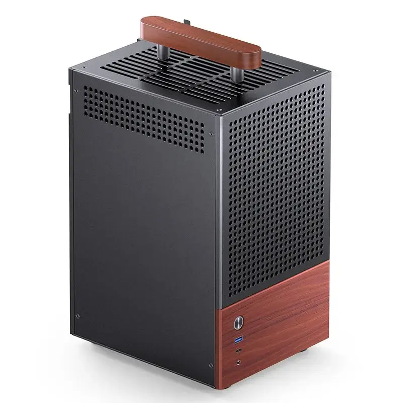 PC-kotelo Jonsbo T6, Mini-Tower, Mini-ITX, musta