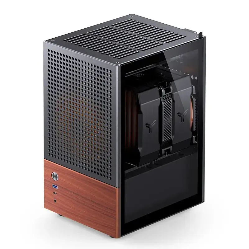 PC-kotelo Jonsbo T6, Mini-Tower, Mini-ITX, musta