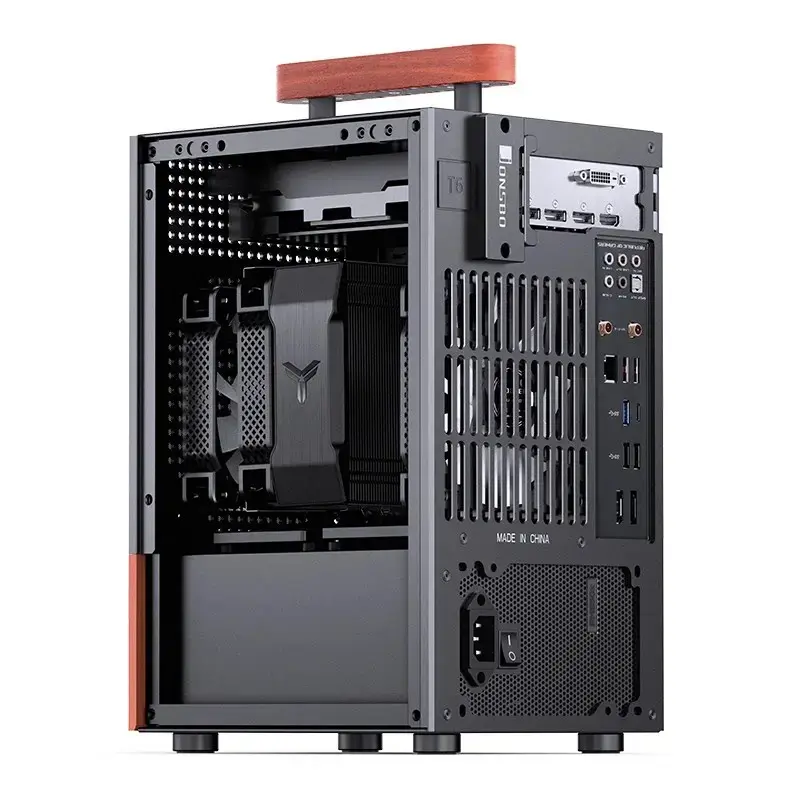 PC-kotelo Jonsbo T6, Mini-Tower, Mini-ITX, musta