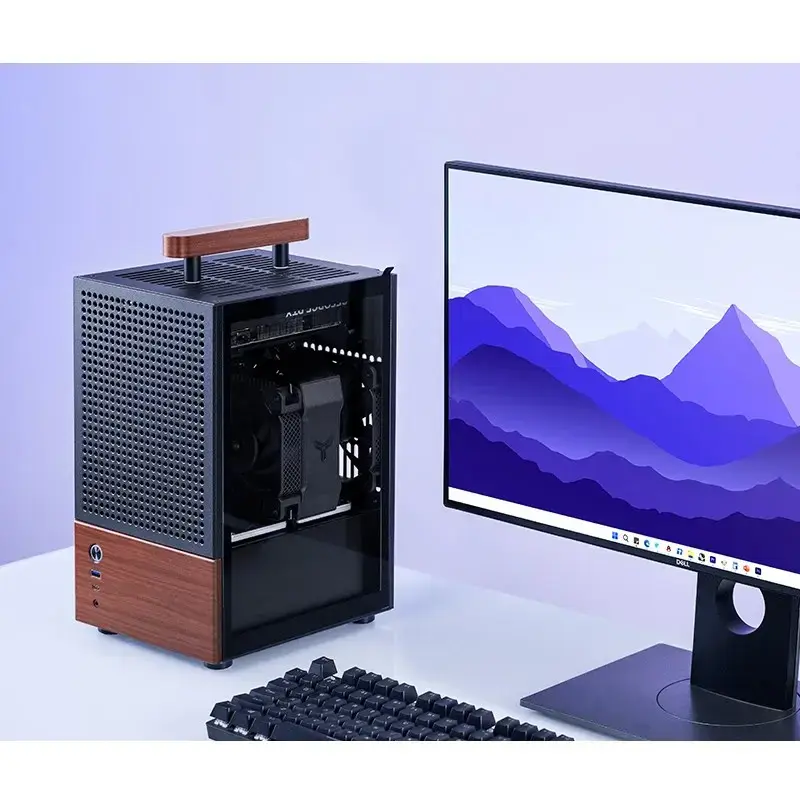 PC-kotelo Jonsbo T6, Mini-Tower, Mini-ITX, musta
