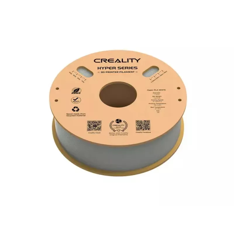 3D-tulostusmateriaali Creality 3D 3301010335 polymaitohappo (PLA) valkoinen 1 kg