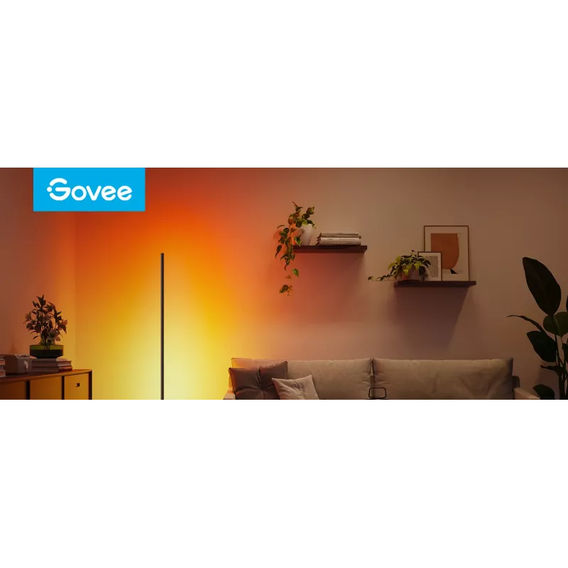 Govee Floor Lamp 2 lattiavalaisin, Matter ready, musta