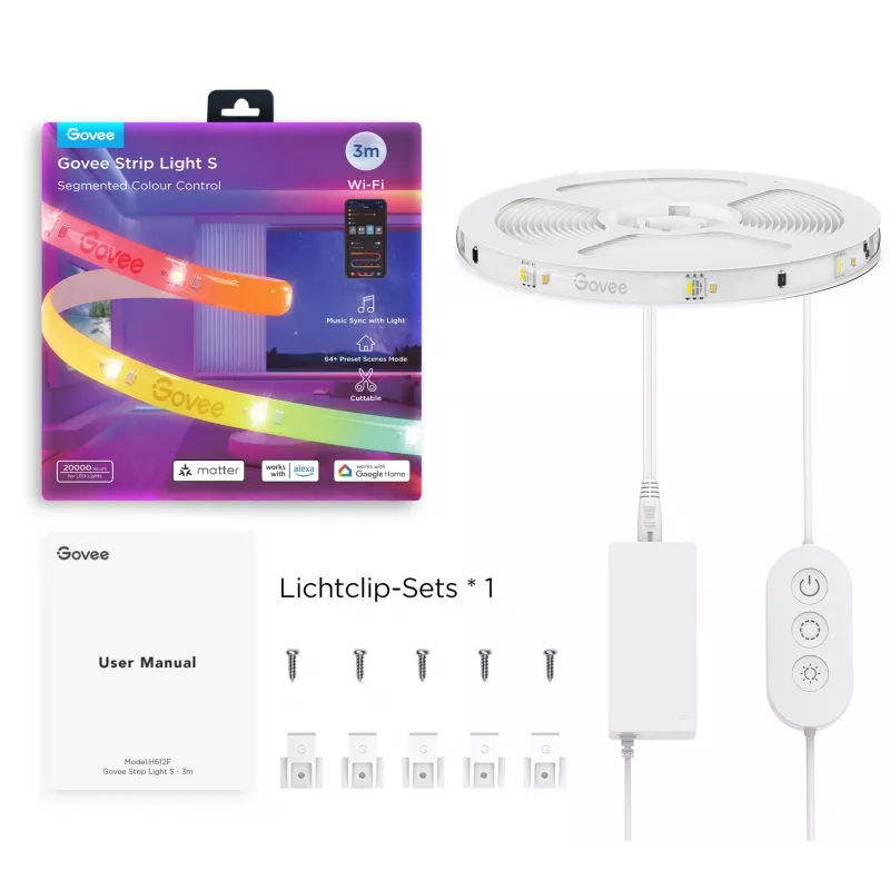 Govee H612FCD1 RGB LED-nauha, 3 metriä