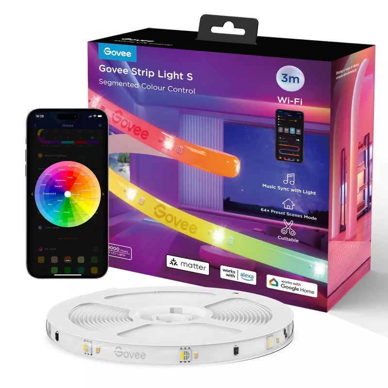 Govee H612FCD1 RGB LED-nauha, 3 metriä