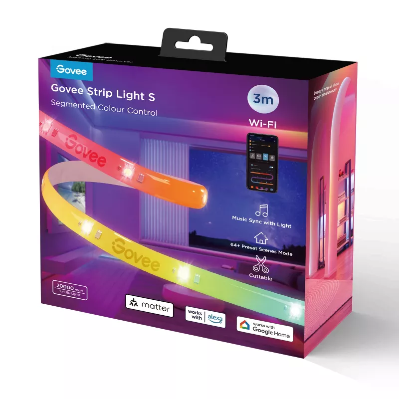 Govee H612FCD1 RGB LED-nauha, 3 metriä