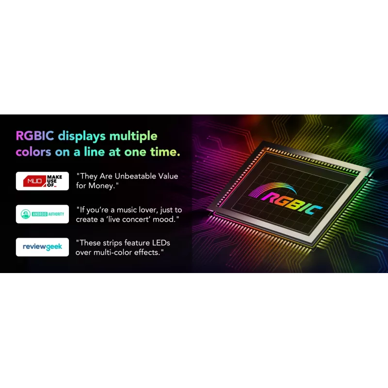 Govee H612FCD1 RGB LED-nauha, 3 metriä