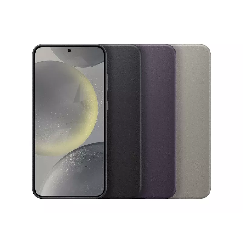 Samsung Galaxy S24+ Vegan Leather Case musta Monochromatic 6.7-inch