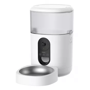 Automaattinen ruokinta-automaatti IMOU PF1 — 4 L ruostumaton terässuppilo, Wi‑Fi 4, paristo/tasavirta, 1 kulho