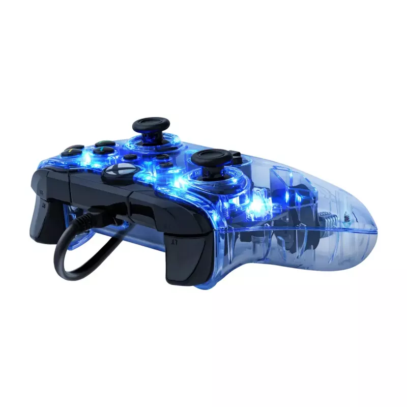 PDP Afterglow johdollinen ohjain, sininen/läpinäkyvä, USB, Xbox One, Series X/S
