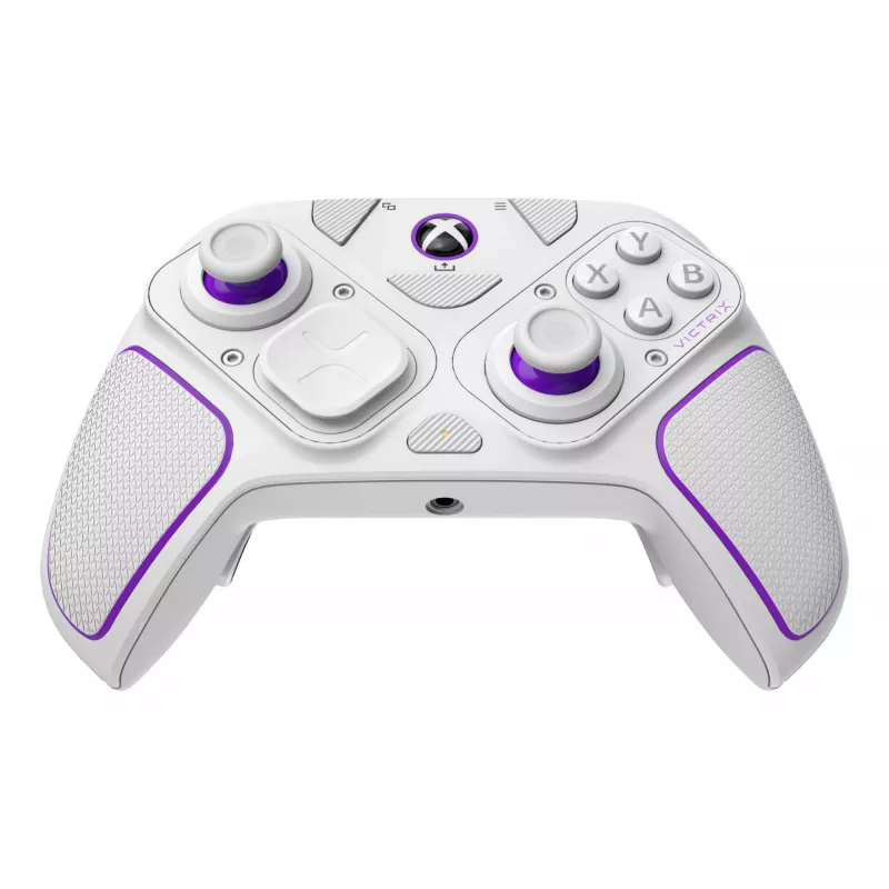Peliohjain VICTRIX 052-002-WH johdollinen & langaton RF/USB, USB-C, 2000mAh, PC/PS4/PS5, violetti/valkoinen
