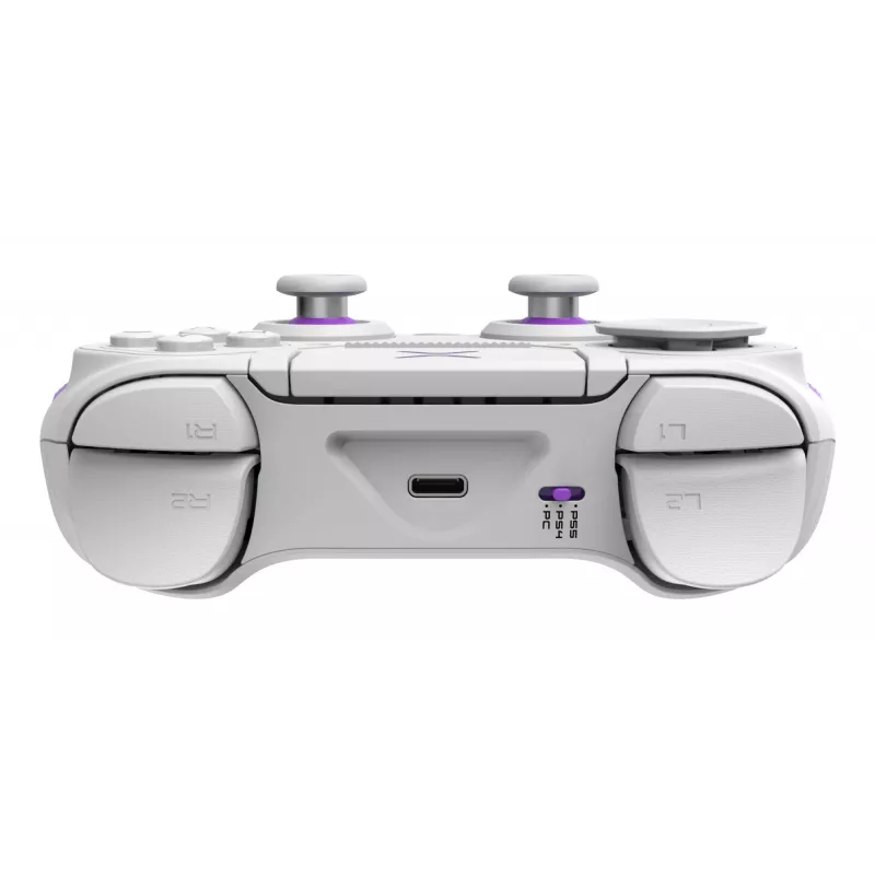 Peliohjain VICTRIX 052-002-WH johdollinen & langaton RF/USB, USB-C, 2000mAh, PC/PS4/PS5, violetti/valkoinen