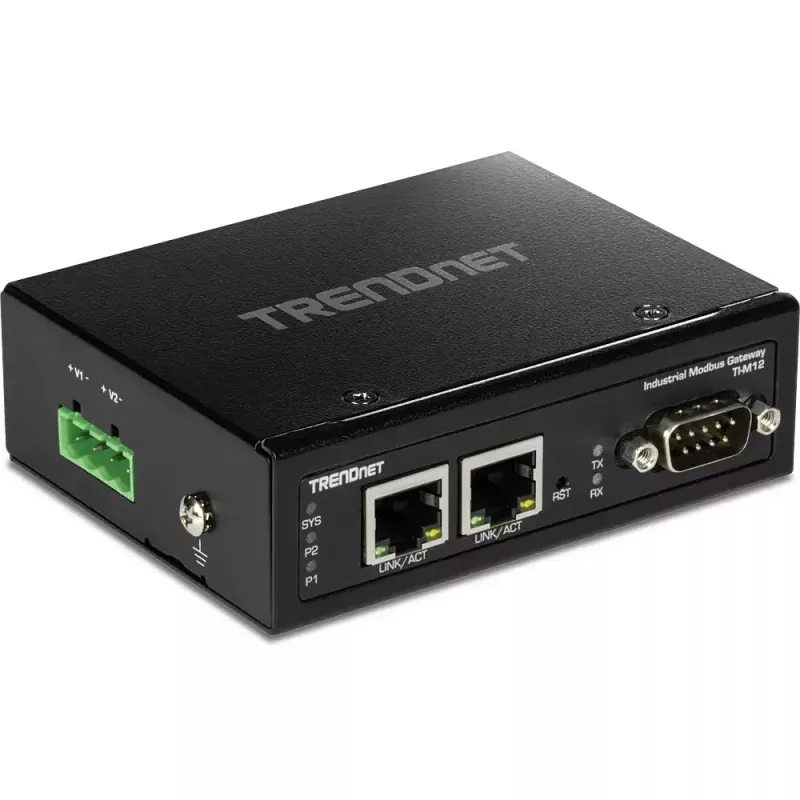 Gateway-ohjain Trendnet TI-M12 10 100 Mbit/s metalli DIN-kisko