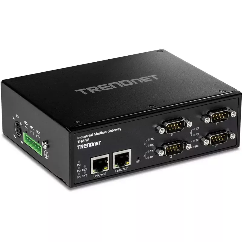 Gateway/ohjain Trendnet TI-M42 10/100 Mbit/s musta IP30