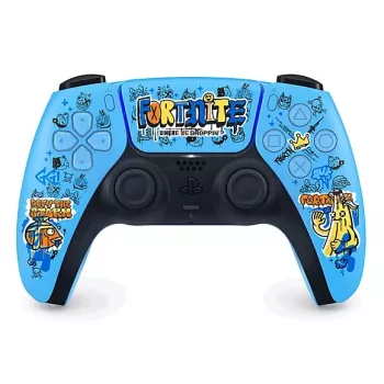 Peliohjain Sony DualSense Wireless PlayStation 5 -ohjain — malli 9593973, sininen, Fortnite-design, Bluetooth/USB, paristokäyttöinen