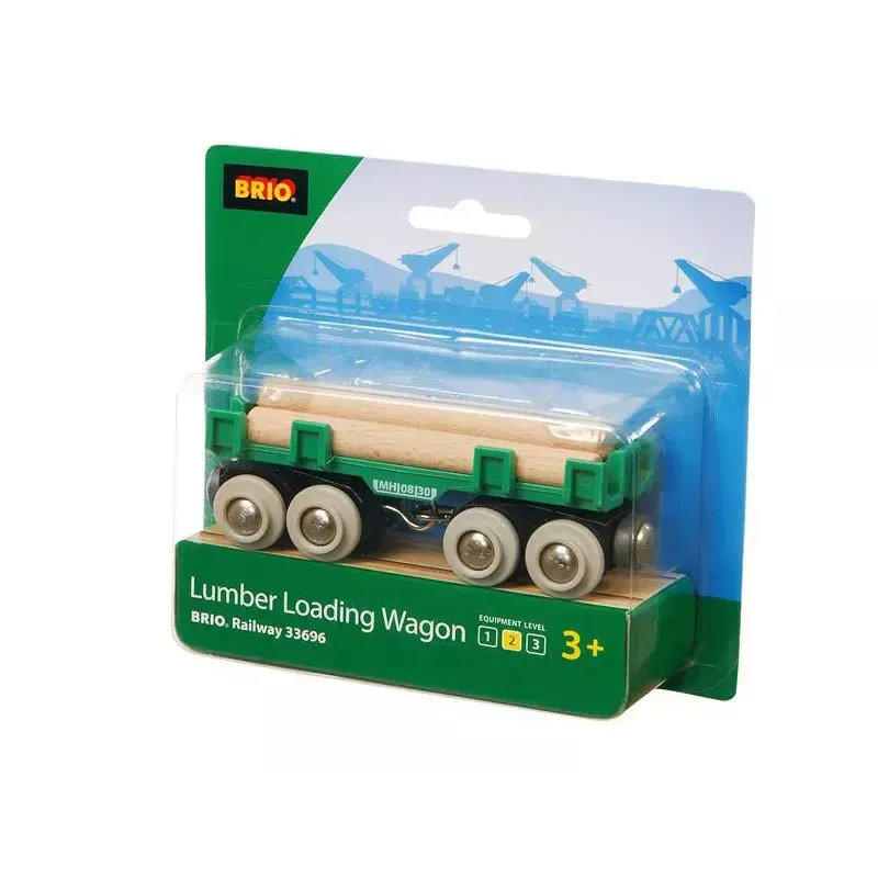 Ravensburger BRIO puinen vaunu, pienoisrautatien lisävaruste, 4-osainen, monivärinen