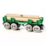 Ravensburger BRIO puinen vaunu, pienoisrautatien lisävaruste, 4-osainen, monivärinen