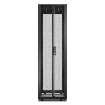 APC Easy Rack, 42U, musta, katolla, pyörillä, jaloilla, 4 kiinnikkeellä ja sivuseinillä, ilman pohjaa, 1991H x 600W x 800T mm