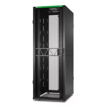 APC NetShelter SX Server Rack Gen 2, 45U, 2124H x 750W x 1070D mm, sivuseinillä, musta
