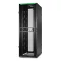 APC NetShelter SX Server Rack Gen 2, 45U, 2124H x 750W x 1070D mm, sivuseinillä, musta