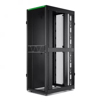 APC NetShelter SX Server Rack Gen 2, 45U, 2124H x 750W x 1070D mm, sivuseinillä, musta