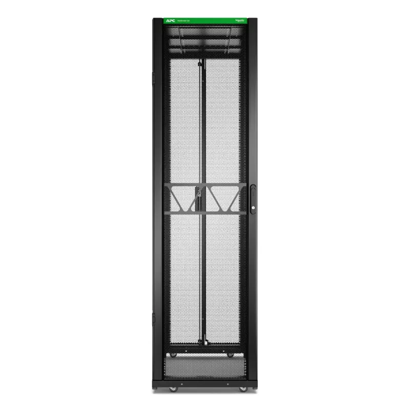 APC NetShelter SX Server Rack Gen 2, 45U, 2124H x 600W x 1200D mm, sivuseinillä, musta