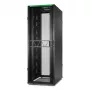 APC NetShelter SX Server Rack Gen 2, 45HE, 2124H x 750B x 1200T mm, sivuseinillä, musta