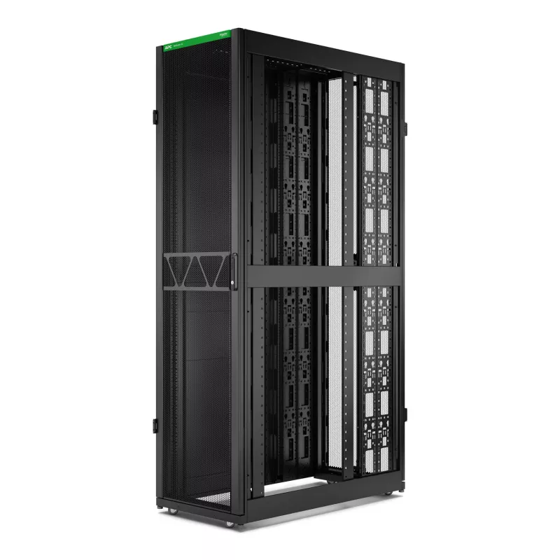 APC NetShelter SX Server Rack Gen 2, 48HE, 2258H x 600B x 1200T mm, sivuseinillä, musta