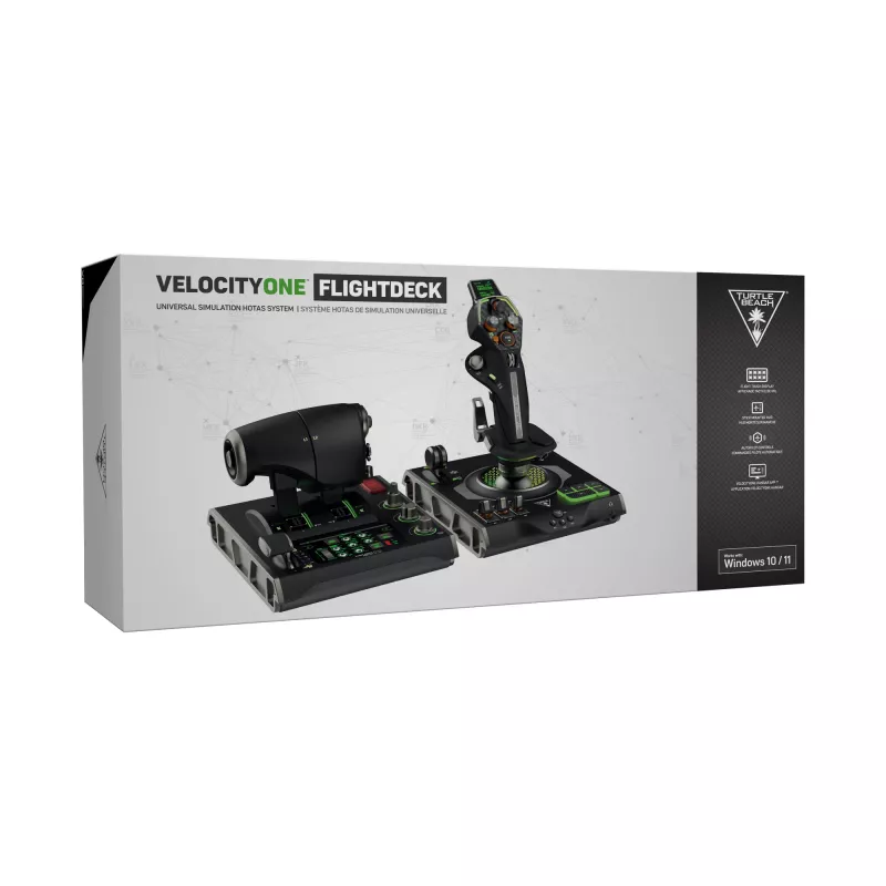 Turtle Beach VelocityOne Flightdeck HOTAS-lentosimulaatiojärjestelmä Windows 10- ja 11 -tietokoneille (TBS-0724-05)