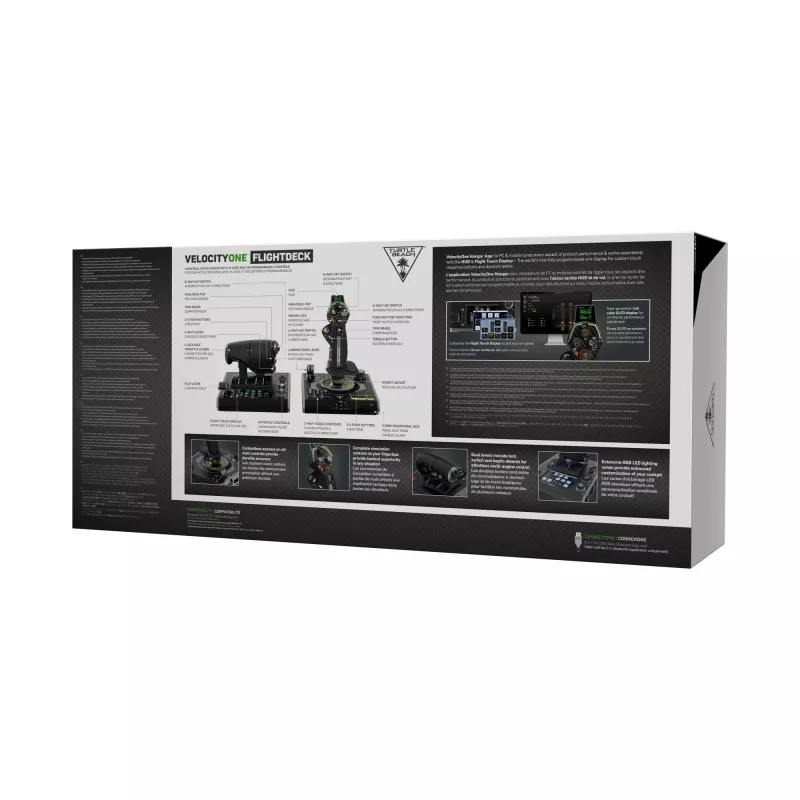 Turtle Beach VelocityOne Flightdeck HOTAS-lentosimulaatiojärjestelmä Windows 10- ja 11 -tietokoneille (TBS-0724-05)