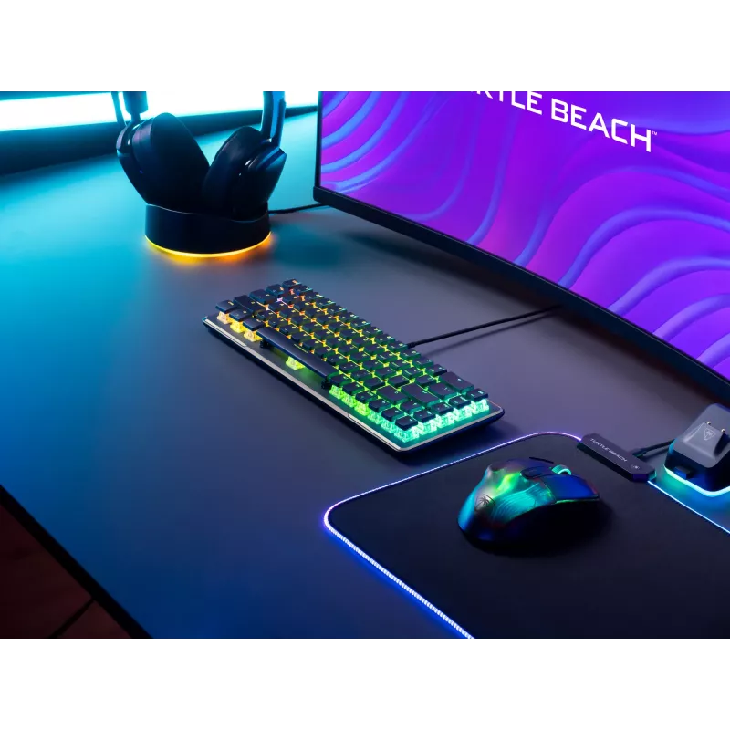 Turtle Beach Vulcan II Mini -näppäimistö Gaming USB QWERTY saksa musta