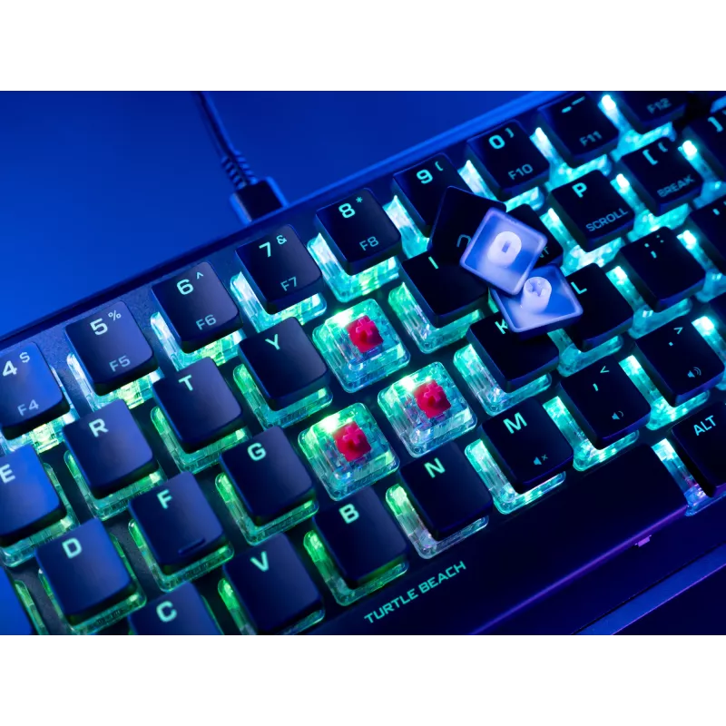 Turtle Beach Vulcan II Mini -näppäimistö Gaming USB QWERTY saksa musta