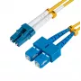 Microconnect FIB421020 InfiniBand/kuitu-kaapeli 20 m LC SC keltainen