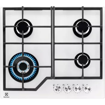 Electrolux KGG64362W valkoinen kalusteisiin asennettava 60 cm kaasu 4 vyöhykettä