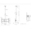 Kattoteline Multibrackets M Public Large Single musta 3000
