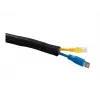 Kaapelinsukka Multibrackets M Universal Cable Sock Self Wrap Basic 19 mm musta 50 m, polyesteri, -50–150 °C