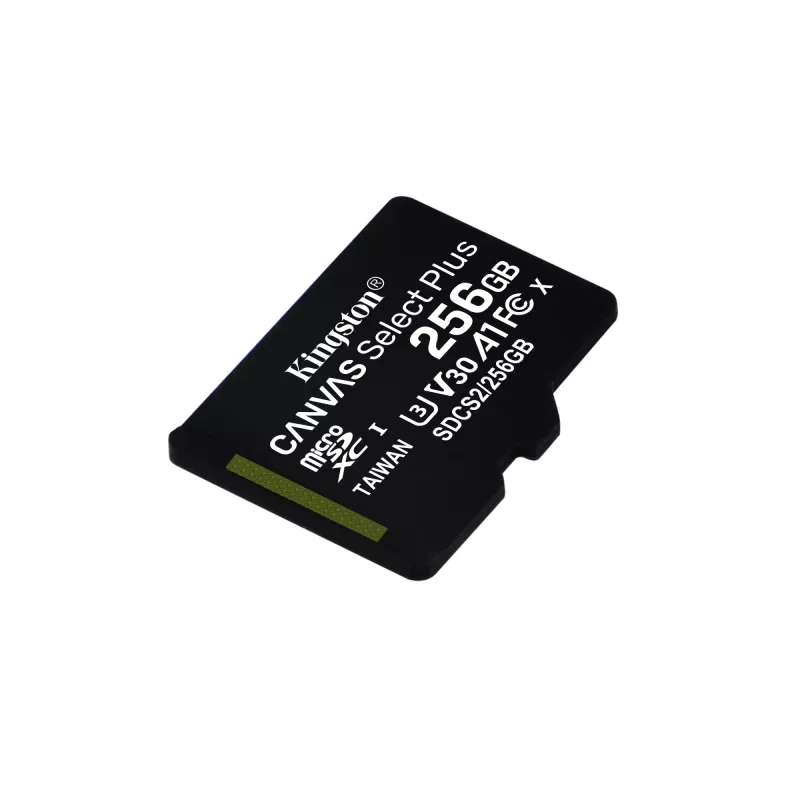Kingston Technology Canvas Select 256GB microSDXC Plus 100R A1 C10 -kortti + sovitin