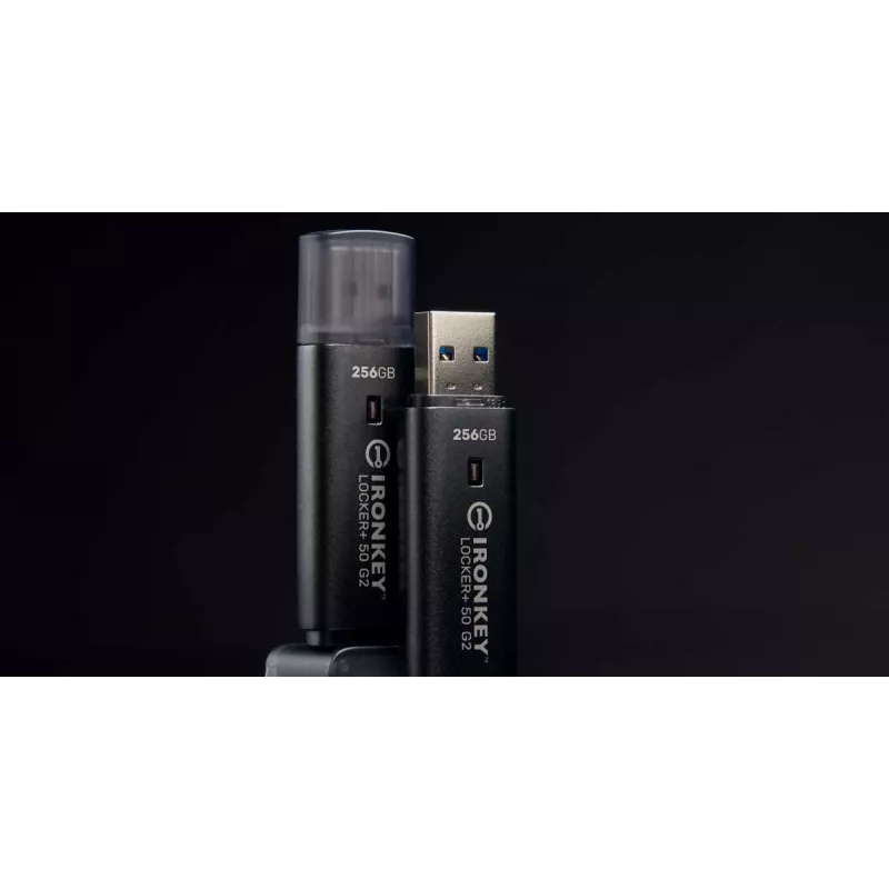 USB-muistitikku KINGSTON IronKey Locker Plus 50 G2 256 GB, USB Type-A, USB 3.2 Gen 1, AES-256, FIPS 197