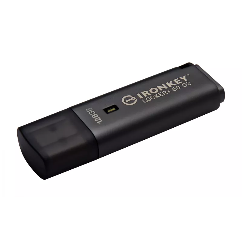 USB-muistitikku KINGSTON IronKey Locker Plus 50 G2 128GB, USB Type-A, USB 3.2 Gen 1, AES-256, FIPS 197