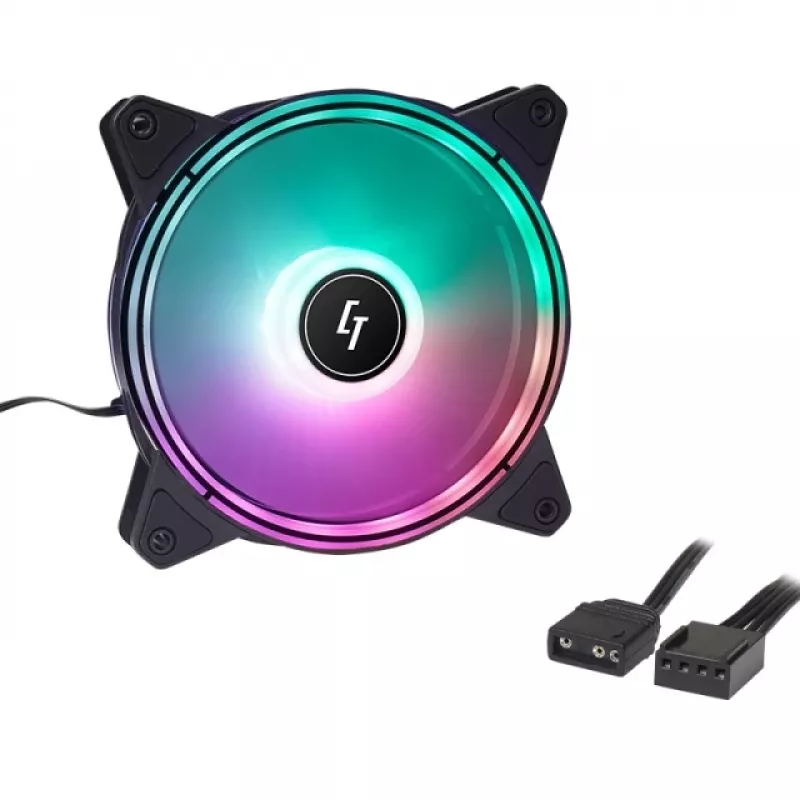 Chieftec Chieftronic Nova -tuuletinsarja 12 cm musta 3 kpl