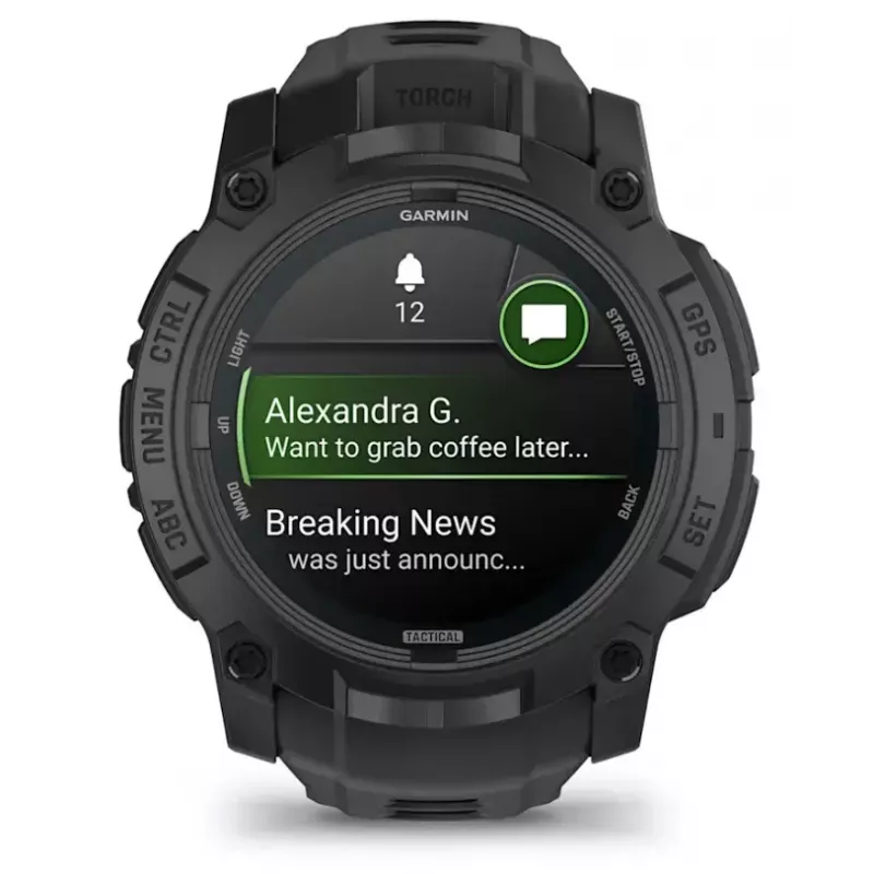 Älykello Garmin Instinct 3 Tactical Edition musta