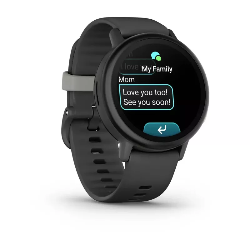 Garmin Bounce 2 lasten älykello, 1,2 tuuman AMOLED, GPS, Wi-Fi, LTE, Slate Grey (010-03399-00)