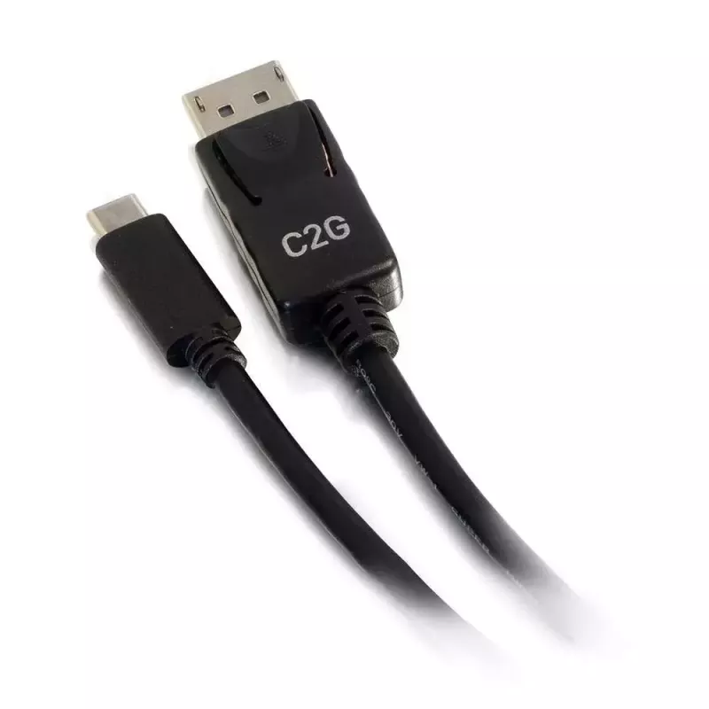 C2G USB-C–DisplayPort-sovitinkaapeli 4K 30 Hz 1,8 m musta