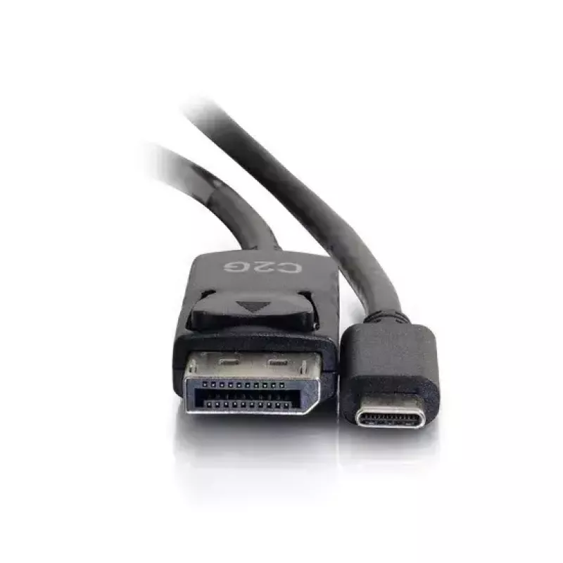C2G USB-C–DisplayPort-sovitinkaapeli 4K 30 Hz 1,8 m musta