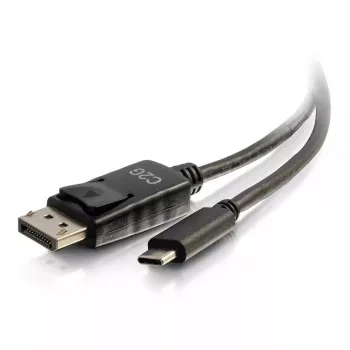 C2G USB-C–DisplayPort-sovitinkaapeli 4K 30 Hz 1,8 m musta