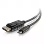 C2G USB-C–DisplayPort-sovitinkaapeli 4K 30 Hz 1,8 m musta