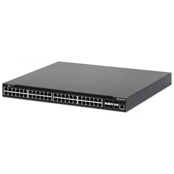 Intellinet 54-porttinen L3 täysin hallittava PoE+ -kytkin 48 Gigabit Ethernet -portilla ja 6 SFP+ uplinkilla