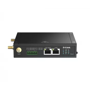 D-Link 4G LTE IIoT -yhdyskäytävä, matkapuhelinyhdyskäytävä, musta, 4G, LTE, LTE, MicroSD (TransFlash), ulkoinen